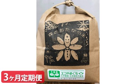 【3ヶ月定期便】自然栽培米『朝日』 白米 10kg