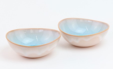 萩焼  ソライロ ペア鉢