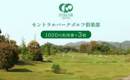 セントラルパークゴルフ倶楽部 ゴルフ場利用券  (3,000円分)