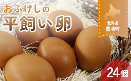 北海道 豊浦 おふけしの平飼い卵 24個