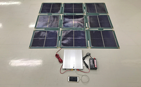 折り畳み式ソーラーパネルと蓄電池【nanoGrid】