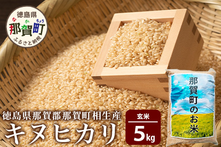 玄米 那賀町 相生産 キヌヒカリ 玄米 5kg 玄米 YS-5-2  お米 玄米 四国 玄米 徳島 玄米 那賀 玄米 相生 玄米 美味しい玄米