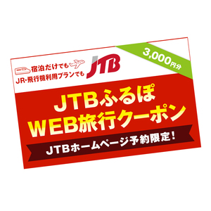 【洞爺湖町】JTBふるぽWEB旅行クーポン（3,000円分）