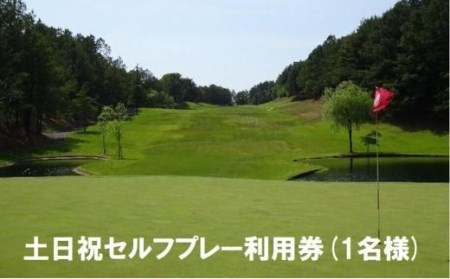 エリエールゴルフクラブ松山 土日祝セルフプレー利用券１名【ER003】