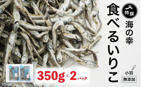 特選海の幸自然の味 小羽 いりこ（煮干し） 350g × 2パック 大島海産