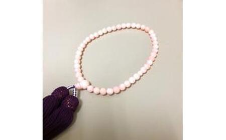 ピンク珊瑚数珠