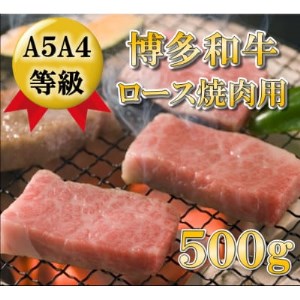 【A5A4等級使用】博多和牛ロース焼肉用500g(大牟田市)【配送不可地域：離島】【1288268】