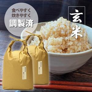 福岡の食卓ではおなじみの人気のお米「夢つくし」5kg×2袋 10kg [玄米]
