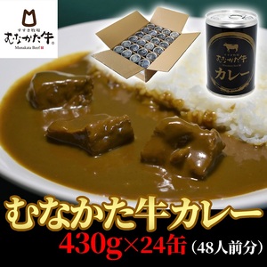 むなかた牛カレー 24缶（48人前分) 【すすき牧場】_HA1269
