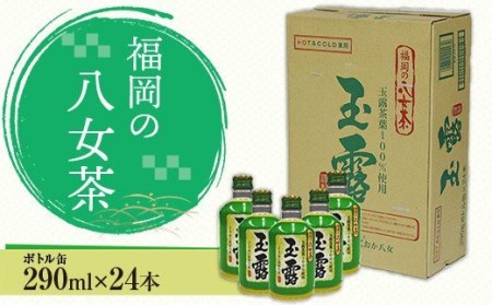 CZ002 福岡の八女茶　玉露ボトル缶(290g)×24缶