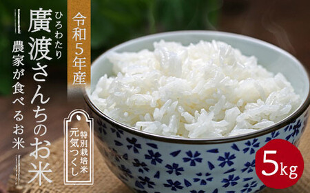 【令和5年産】農家が食べるお米「廣渡さんちのお米」5kg 精米