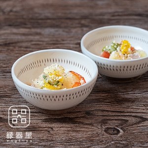 AA85　小石原焼 カネハ窯 飛び鉋小鉢セット(シンプル)