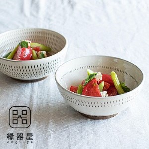 AA89　小石原焼 カネハ窯 飛び鉋中鉢セット(両面・シンプル)