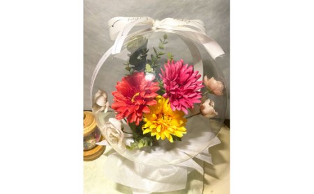 おまかせ：Flower balloon ( フラワー バルーン )  アーティフィシャルフラワー  置き型タイプ 韓国 お花 贈り物