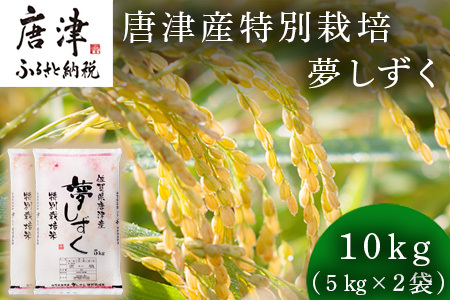 【令和5年産新米】米の食味ランキング3年連続「特A」評価！ 唐津産特別栽培 夢しずく 10kg