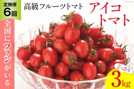 AG139【6回定期便】全国にファンがいる高級フルーツトマト どっさり！アイコ 3kg