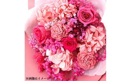 【ホットピンク】 プリザーブドフラワーの花束