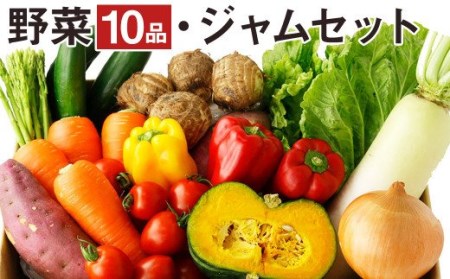 元気野菜とジャムセット（野菜10品・季節のジャム1本）【メロンドーム】