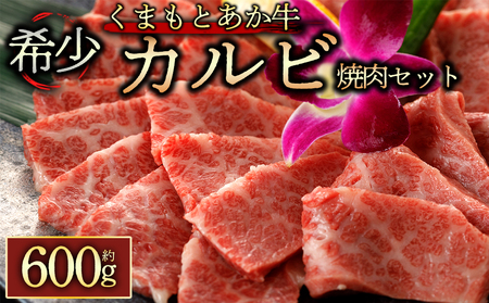 くまもとあか牛カルビ焼肉用600g 阿蘇牧場 熊本県 阿蘇市