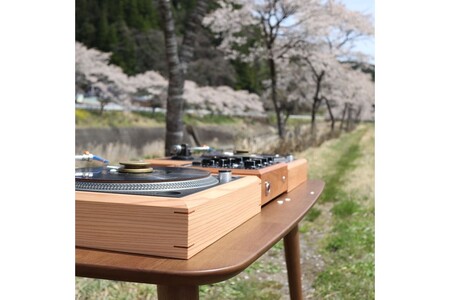 【Higo Beat】小国杉 ターンテーブル 木枠