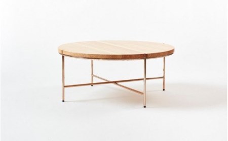 【FIL】コーヒーテーブル MASS Series 900 Coffee Table -Natural Wood & Copper Frame-