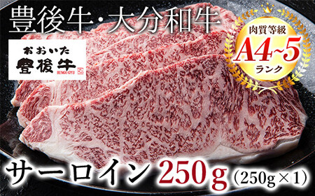 Ａ－１７８ おおいた 豊後牛 サーロインステーキ 250g (250g×1) 大分 サーロイン ステーキ
