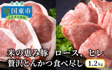 1177R_米の恵み豚/ロース,ヒレ贅沢とんかつ食べ尽し1.2kg