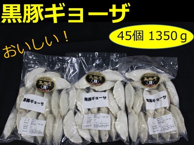 【北海道】お肉ぎっしり！黒豚ギョーザ45個　ぎょうざ　餃子　ギョウザ　豚肉　豚　北海道豚　