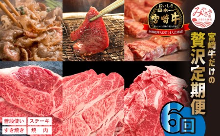 宮崎牛だけの贅沢定期便(6ヶ月コース)　肉 牛 牛肉