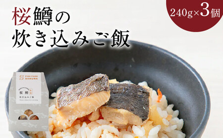 桜鱒の炊き込みご飯 3個セット　N0116-A3315