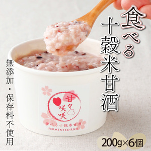 AS-A1 まるカフェ「食べる十穀米甘酒」(200g×6パック)【まるカフェ】