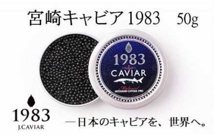 【定期便】「ジャパン キャビア」MIYAZAKI　CAVIAR　1983 50g×12か月　鮎のよしの＜108-1＞