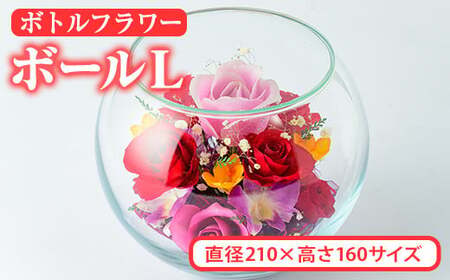ボトルフラワー ボール(L)【AT008】【ボトルフラワーatelier4-flowers】