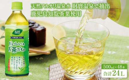 財宝のおいしい お茶 500ml × 48本 すっきりした 味わいの 緑茶 ペットボトル 1760-1