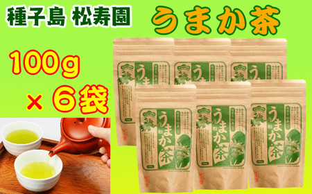 種子島 松寿園 うまか茶 100g ×6袋　NFN335【375pt】
