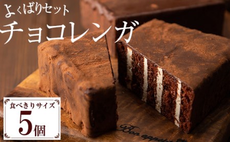 チョコレートケーキ好きにはたまらないチョコレンガ(チョコレートケーキ)５個セット 食べきりサイズのチョコレートケーキ【A-1291H】