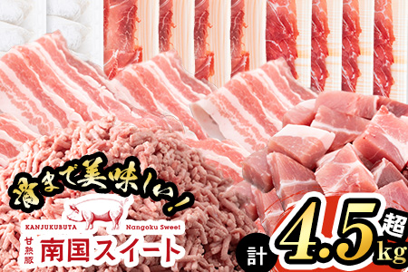 甘熟豚南国スイート豚肉(6種・4.5kg) b1-007