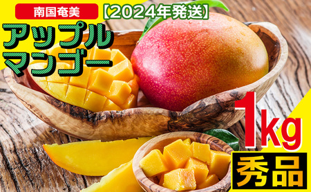 南国奄美の秀品アップルマンゴー1kg【2023年発送】