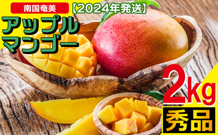 南国奄美の秀品アップルマンゴー2kg【2023年発送】