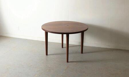 ラウンドテーブル ウォールナット（道産ナラも可能） W900 北海道  MOOTH インテリア 手作り 家具職人 モダン