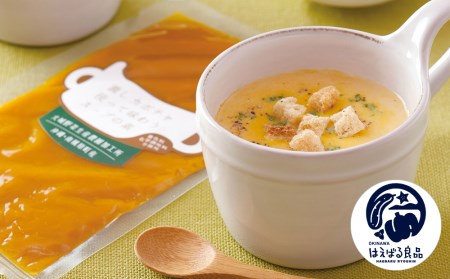かぼちゃスープと漉しカボチャ使って味わうスープの素