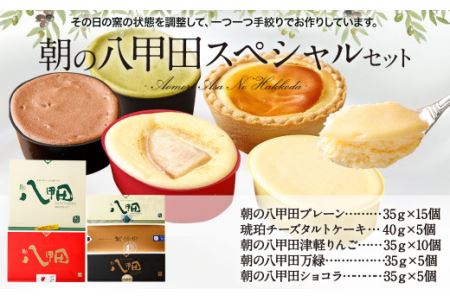 朝の八甲田スペシャルセット チーズケーキ 5種 タルト りんご 抹茶 ショコラ