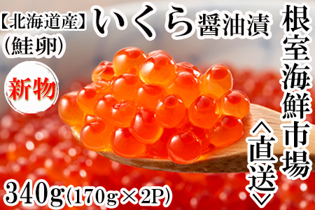 いくら醤油漬け(秋鮭卵)(新物)170g×2P(計340g) A-11212