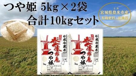 【冷蔵米】令和５年宮城県登米市産「つや姫」5kg×2袋 合計10kgセット