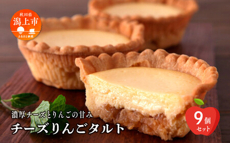 チーズりんごタルト 9個セット【飯田川つくし苑】