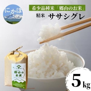 【希少品種米】ササニシキの親　農薬不使用のササシグレ「郷山のお米」5kg（精米）