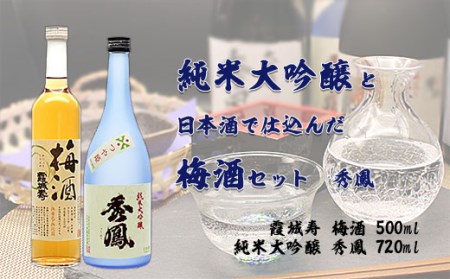 純米大吟醸と日本酒で仕込んだ梅酒セット 秀鳳 FZ20-051