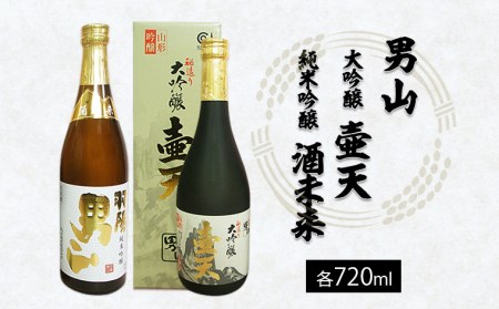 男山 大吟醸 壷天・純米吟醸 酒未来 720ml×2本セット FZ21-038