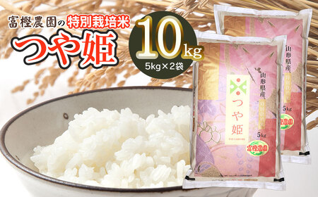 【令和6年産 先行予約】 富樫農園の特別栽培米つや姫精米10kg（5㎏×2袋） A56-002