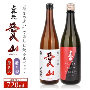 SC0381　上喜元　純米大吟醸「愛山」飲み比べセット　計2本(各720ml×1本)